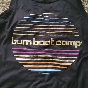 Burn sunset tie back tank